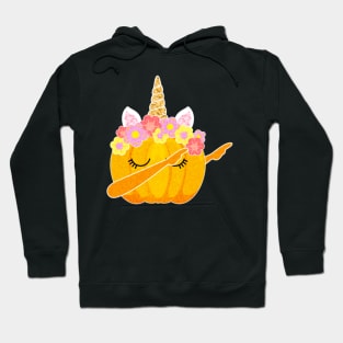 Cute Dabbing Pumpkin Unicorn Halloween Hoodie